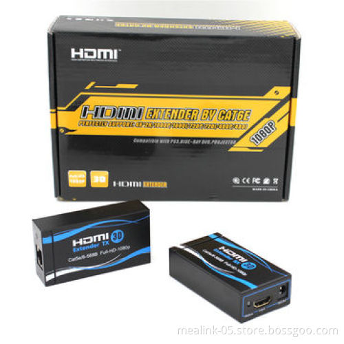 HDMI® Extenders, Over-single Cat5e/6 Cable, Support 3D, 60m